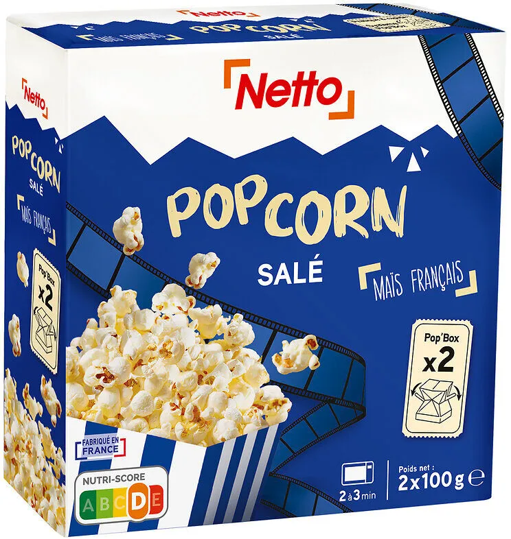 Pop corn micro-ondes salé - 2 x 100 g