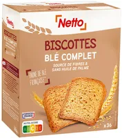 Biscottes complètes x36