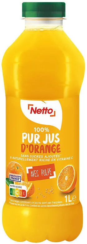 Pj orange avec pulpe pet 1l