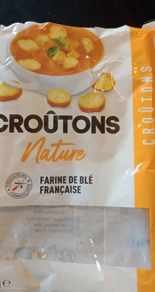 Croûtons nature.