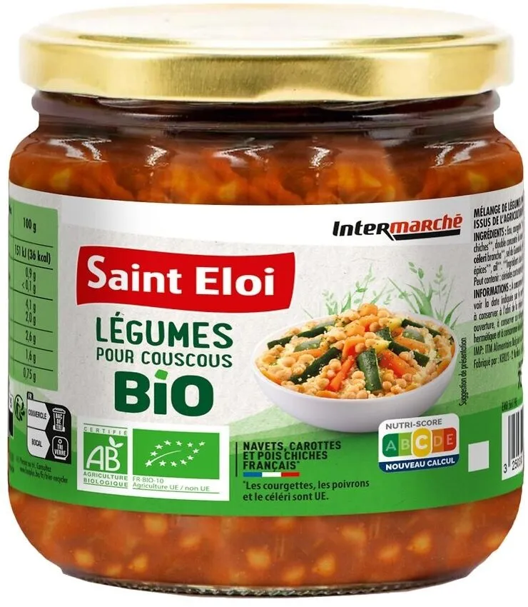 Legumes pour coucous bio