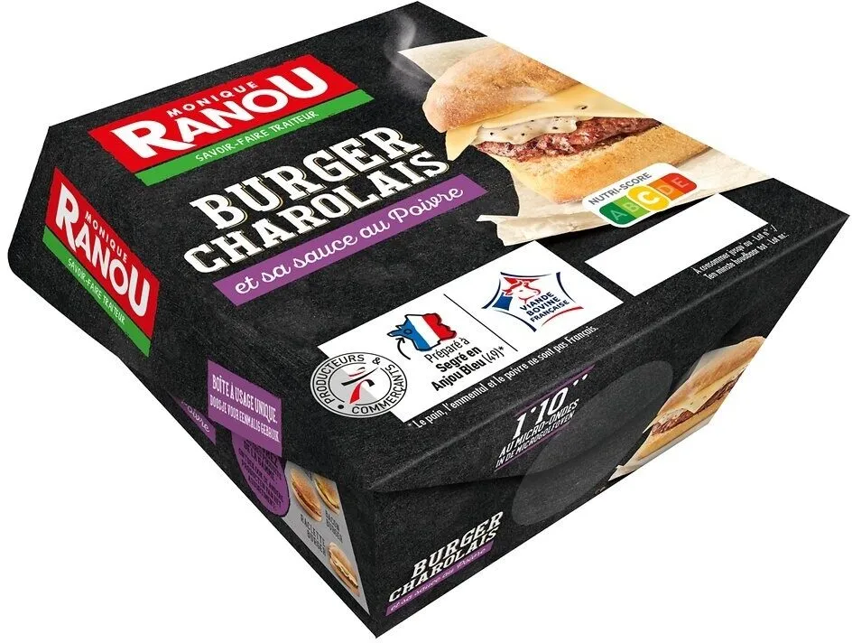 Burger Charolais - sauce poivre - MR - 180g