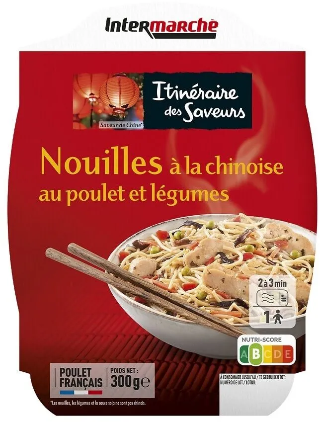 Nouilles chinoises au poulet & légumes 300g