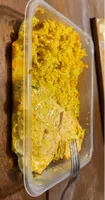 Saumon avec son riz sauce curry