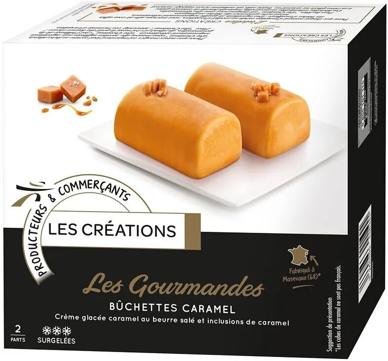 Buchettes caramel beurre salé Les Créations