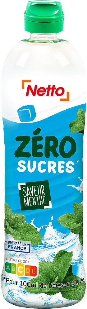 Sirop Zéro Sucres Menthe
