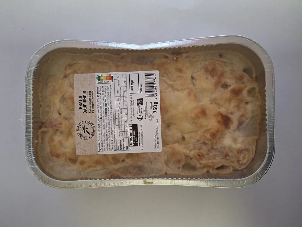 GRATIN DAUPHINOIS 750g FE P&C
