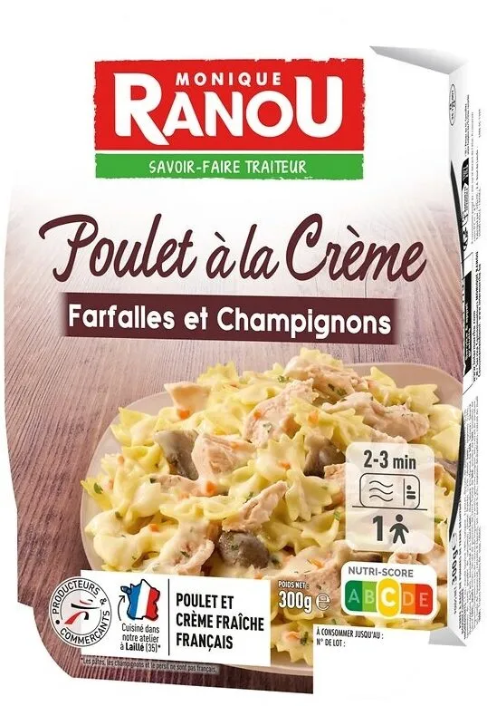 Farfalles Poulet champignons