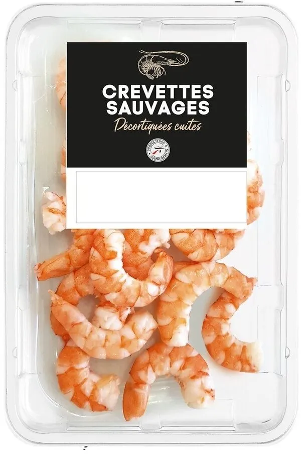 Crevettes sauvages decortiquees cuites 180g