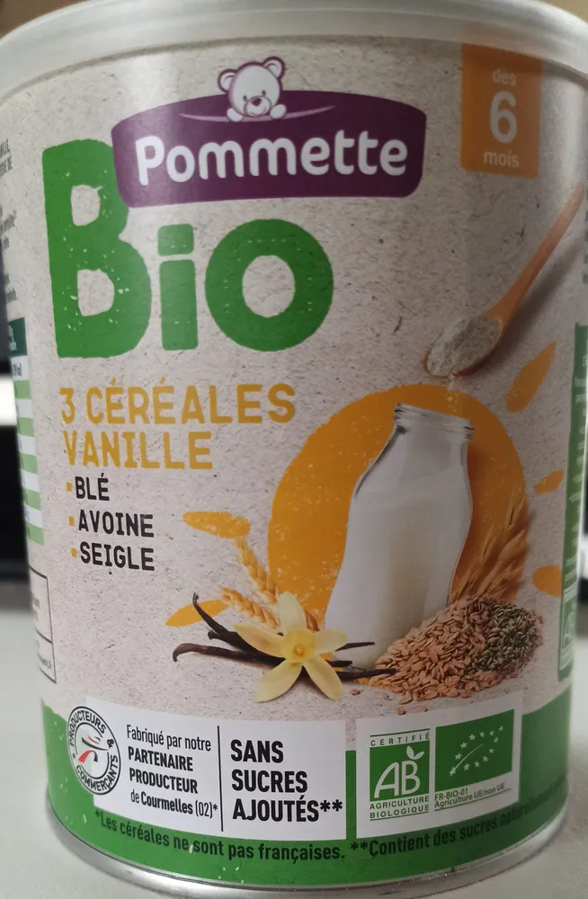 Céréales infantiles en poudre VANILLE Bio - Dès 6 Mois