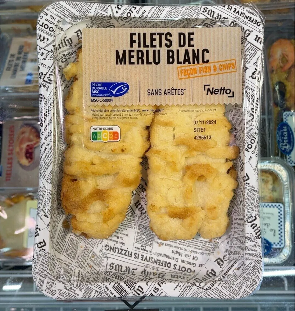 Filets de merlu blanc façon fish & chips