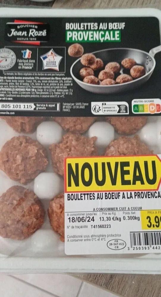 Boulettes au boeuf a la provencale