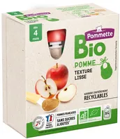 Gourdes compote pomme Bio x4