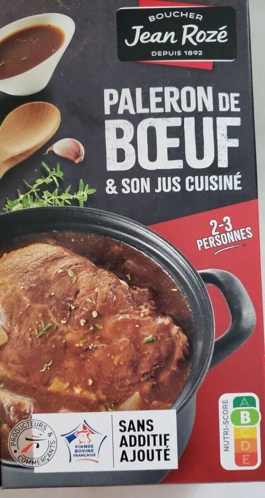 Paleron de bœuf & son jus cuisiné