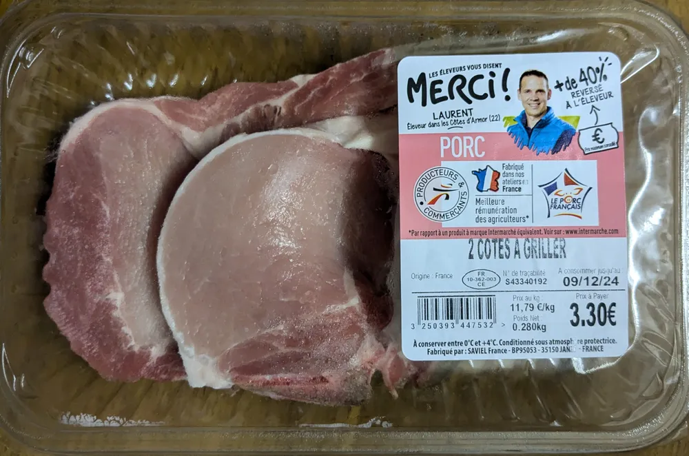 2 Côtes à griller