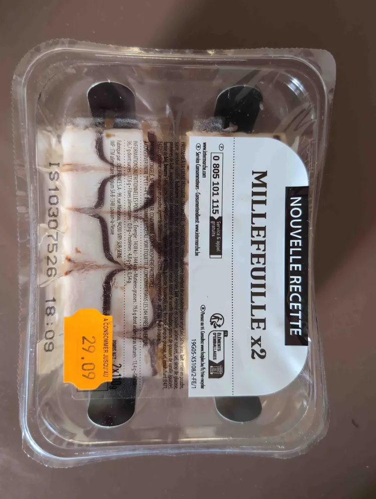 Millefeuille x2 sous atmosphere