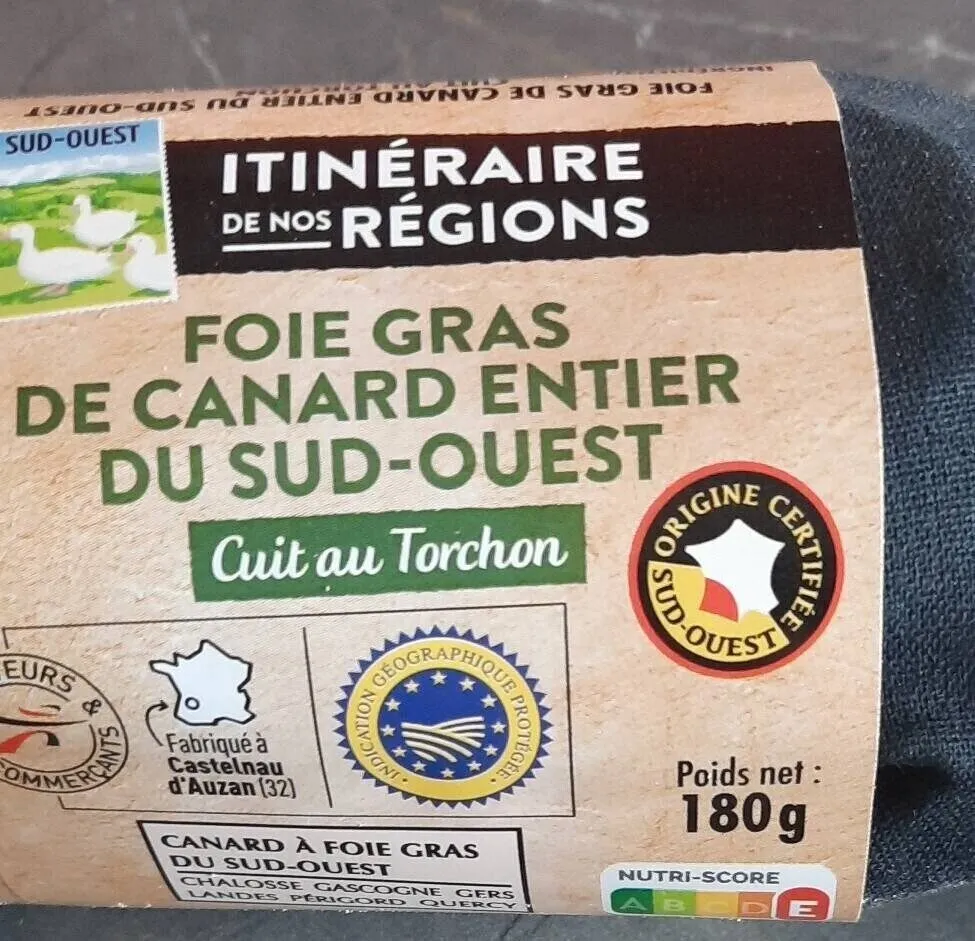 Festif 2025 - foie gras de canard entier igp sud-ouest - torchon - 180g