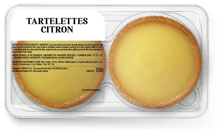 Tartelettes au citron sous atm