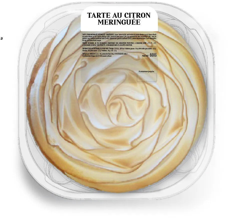 Tarte citron meringuee sous atmosphere