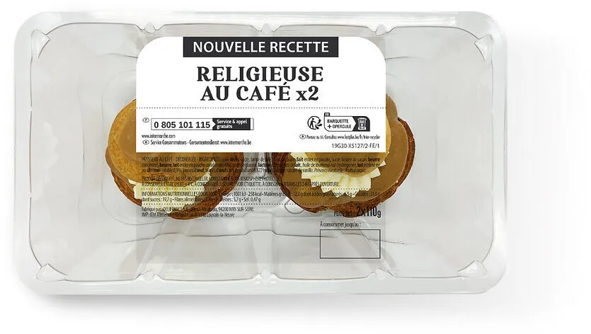 Religieuses au café sous atmosphère x2 220g