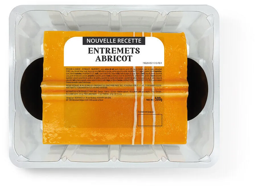 ENTREMETS ABRICOTS SOUS ATMOSPHERE 500g
