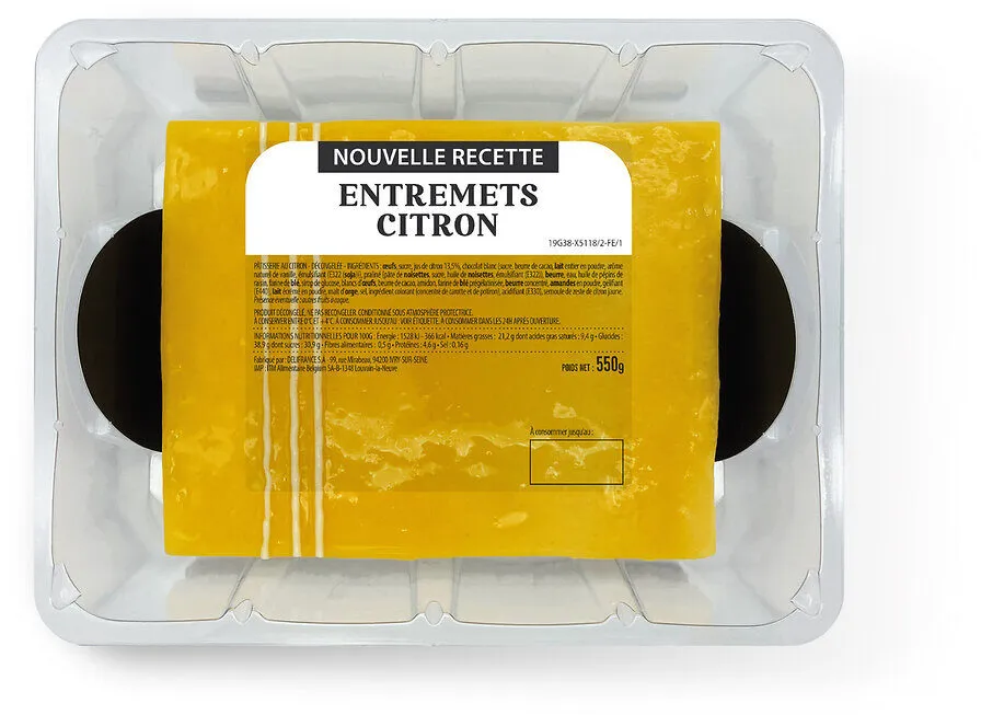 Entremets citron sous atmosphere
