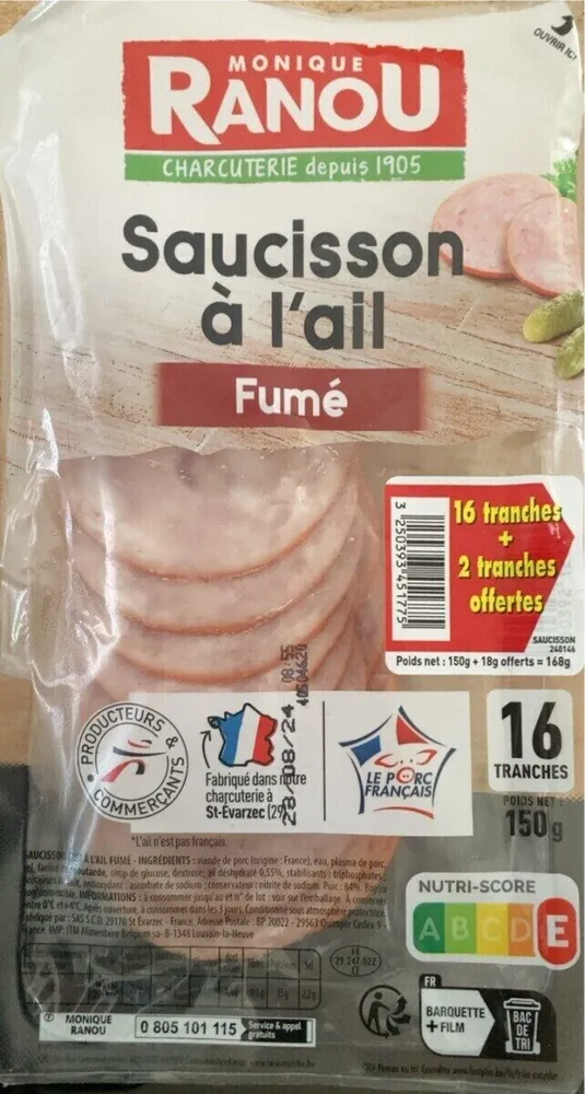 Saucisson a l’ail fumé