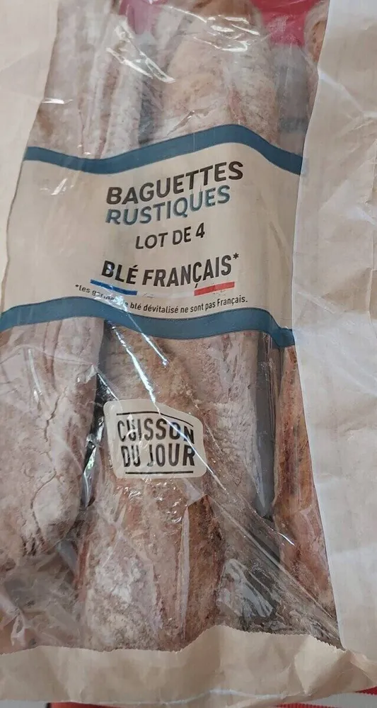 BAGUETTES RUSTIQUES LOT DE 4