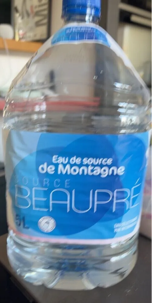 Eau de source de montagne Beaupre