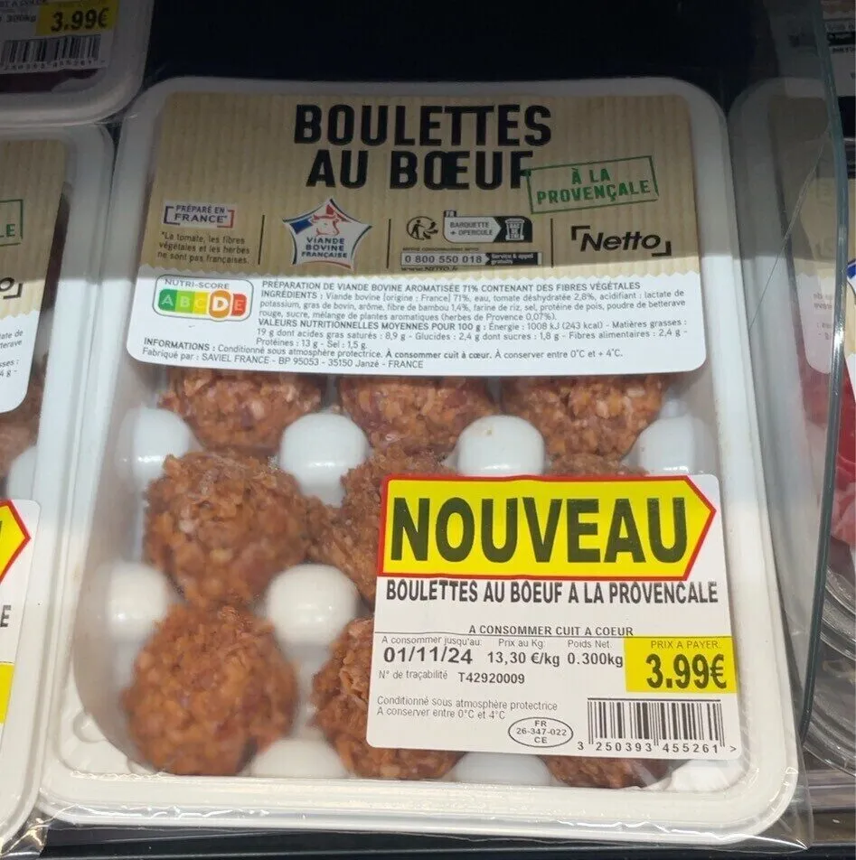 Boulettes au boeuf nature