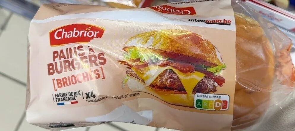 PAIN HAMBURGER BRIOCHE x 4 - 250g