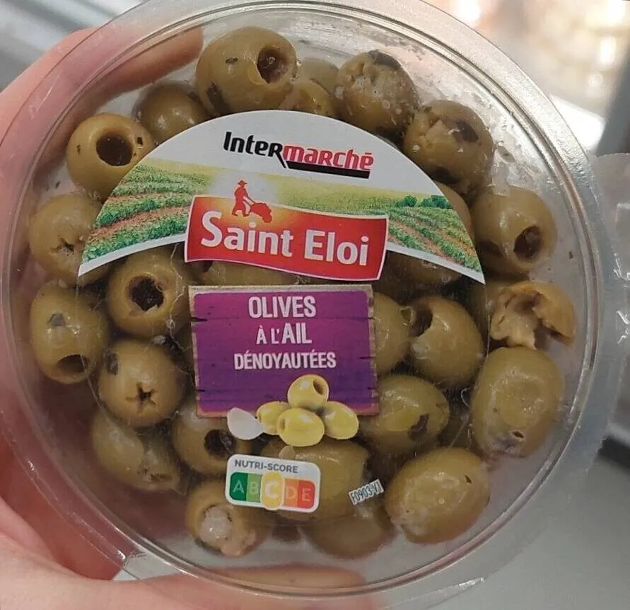 Olives vertes dénoyautées à l'ail 150g