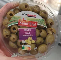 Olives vertes dénoyautées à l'ail 150g