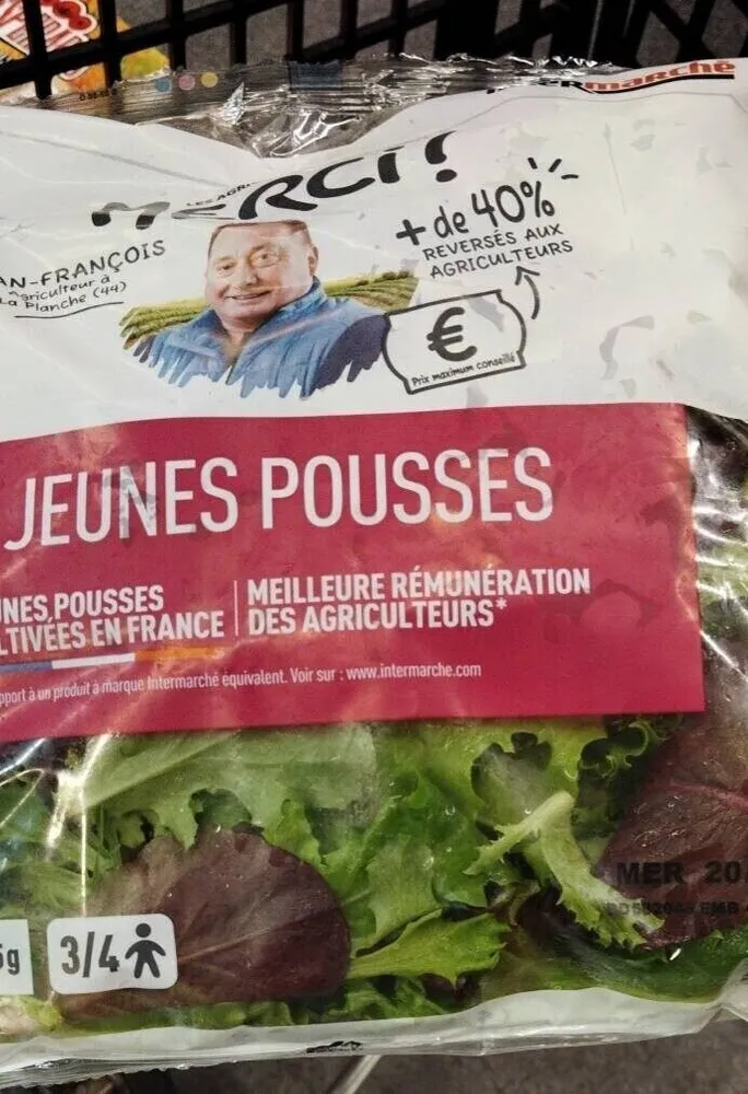 Salade déjà lavée Jeunes pousses