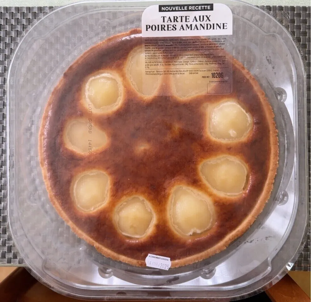 Tarte poire amandine sous atmosphere 1020g