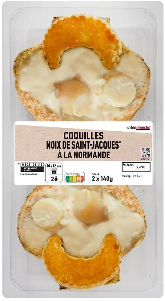 COQUILLES NOIX DE ST JACQUES A LA NORMANDE 2X140G (promo)