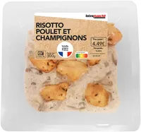Risotto poulet et champignons
