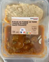Ecrase de pomme de terre langue de boeuf sauce piquante