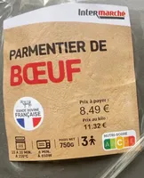 Parmentier de boeuf 750g fe