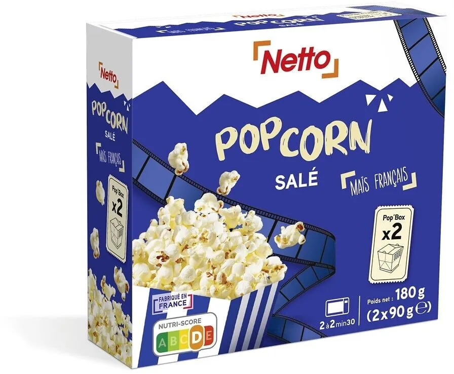 Pop corn micro-ondes salé - 2 x 90 g