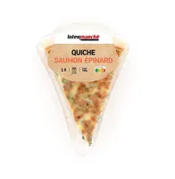 Part de quiche saumon epinard 18% x1 fe