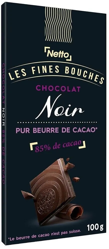 Tablette dégustation chocolat noir 85% - 100g