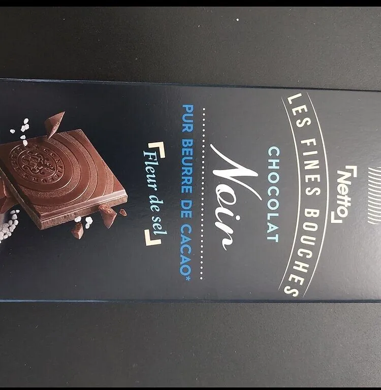 Tablette dégustation chocolat noir fleur de sel - 100g