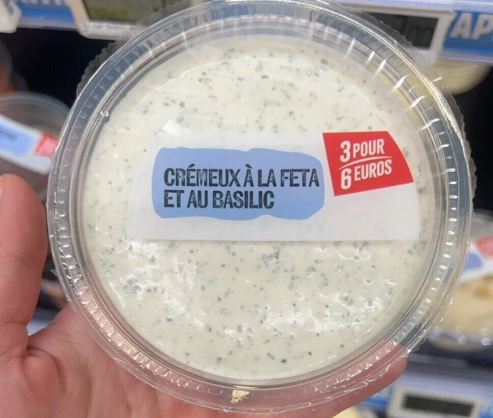 Crémeux à la feta et au basilic