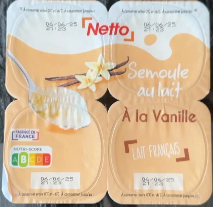 Semoule vanille netto 4x115g