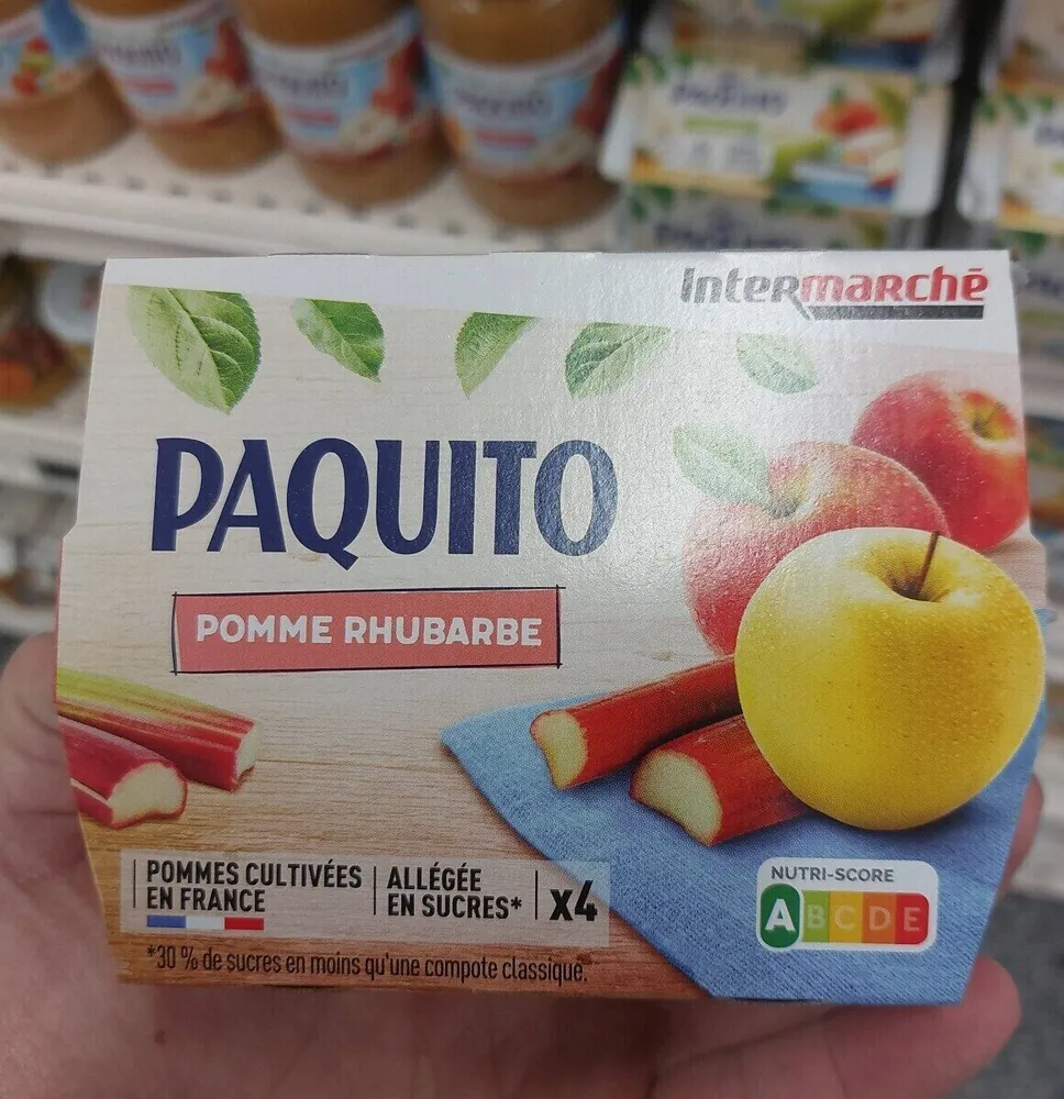 Compote de pomme et rhubarbe