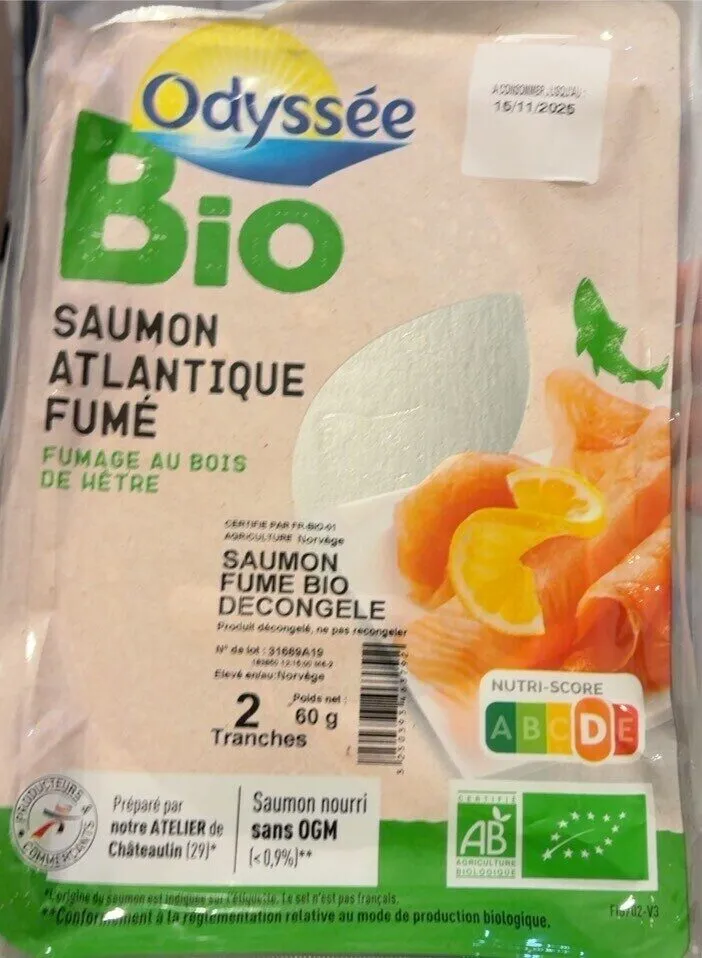 saumon fumé BIO 2tr - 60g