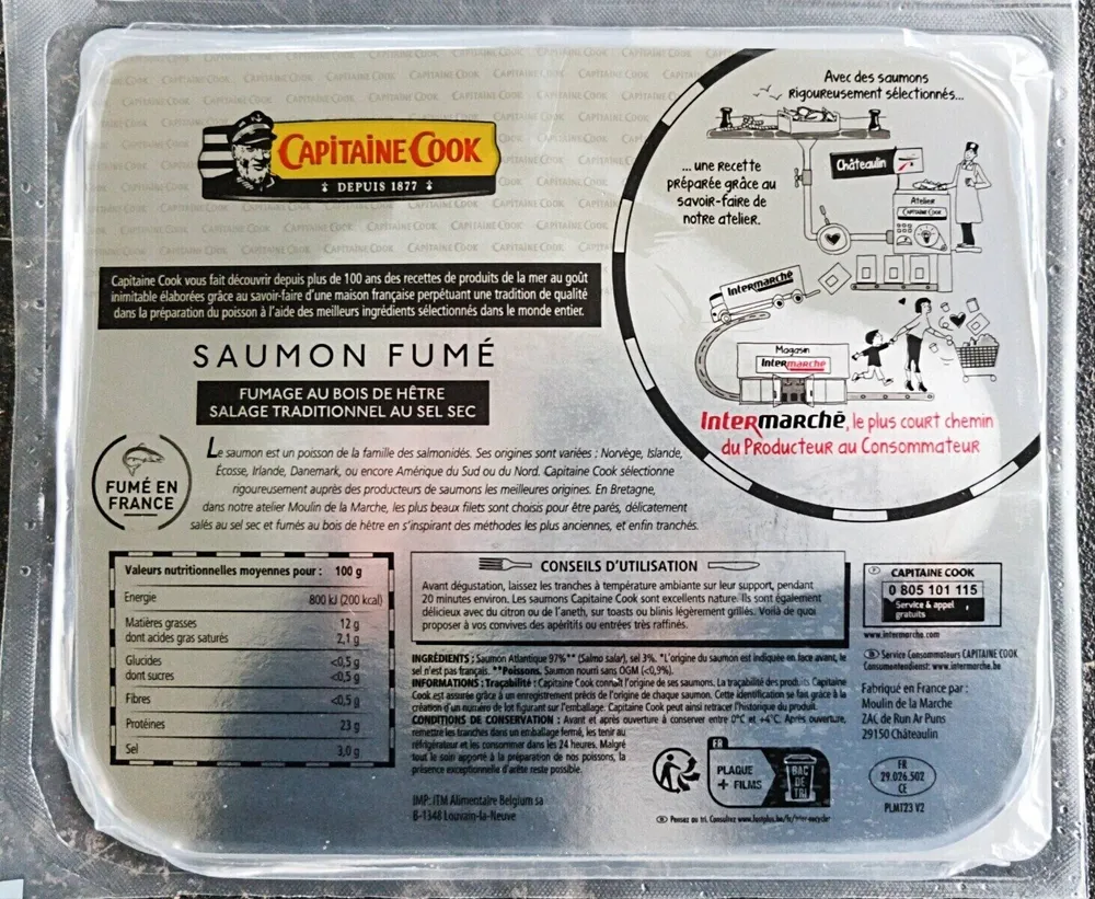 Saumon fumé Norvège 2tr - 75g