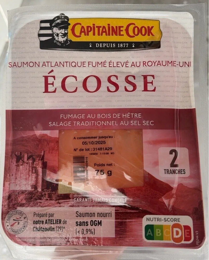 Saumon fumé Ecosse 2tr - 75g