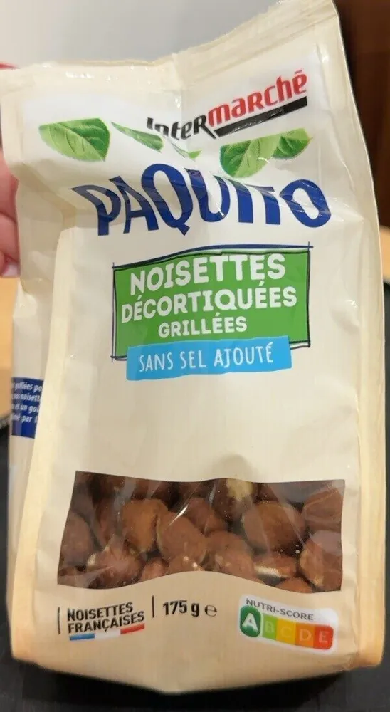Noisettes décortiquées grillées